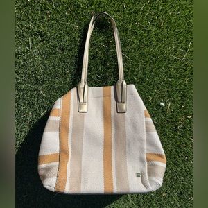 Kate Landry Striped Oversized Tote